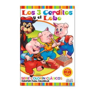 CUENTO COLORIN A4 - LOS 3 CERDITOS Y EL LOBO