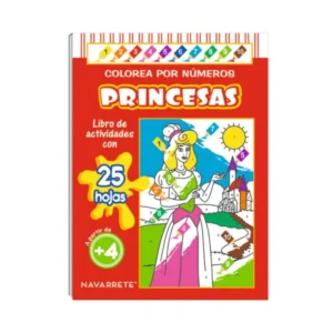 CUENTO COLOREA POR NUMERO 25 P?GINAS - PRINCESAS