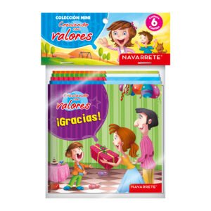 MINI CUENTO CRECIENDO CON VALORES PACKX6