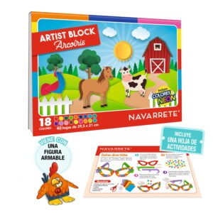 BLOCK ARCO IRIS A4  x 40 HOJAS