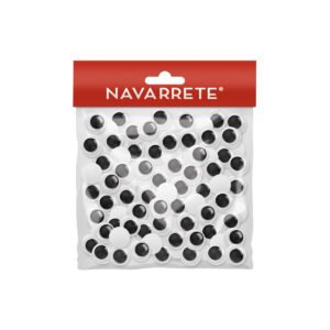 Ojitos movibles 10mm en blister de 60 unidades para arte y manualidades