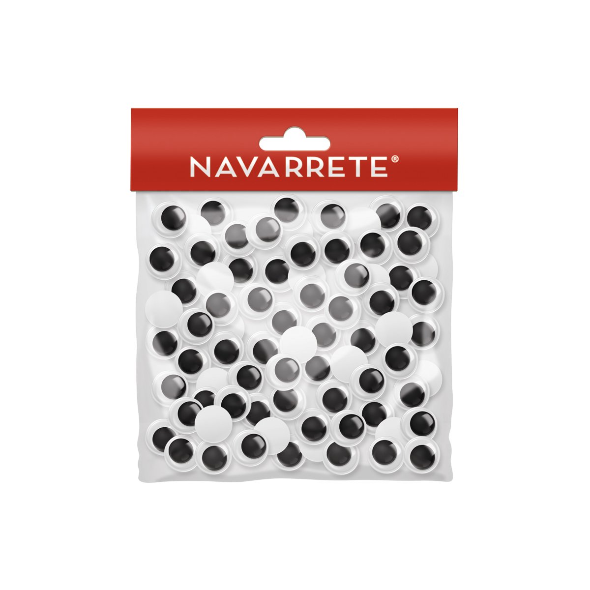 Ojitos movibles 10mm en blister de 60 unidades para arte y manualidades