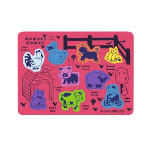 Animales de granja didácticos en goma EVA para niños