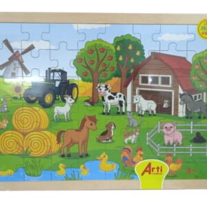 ROMPECABEZA DE MADERA ENCAJE 48 PZ. DIVERSION EN LA FINCA TACJUEDI100