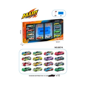 LANZADOR DE CARRO+6 CARROS RACING-CAR