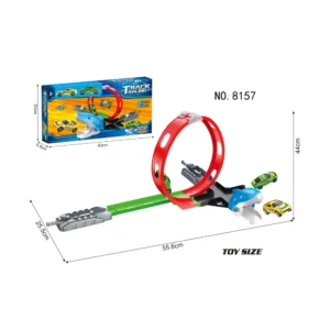 PISTA DE CARRO TIBURON/DINOSAURIO+2 CARROS TRACK RACING