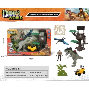 DINOSAURIO+1 MUNERCO+SELVA DINO WORK 3 MODELOS