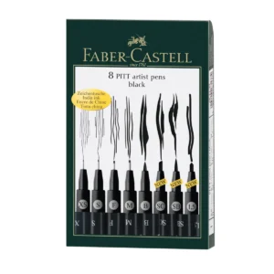 MARCADOR PITT ARTIST PEN COLOR NEGRO ESTX8