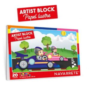 BLOCK PAPEL LUSTRE 20 HOJAS - NAVARRETE