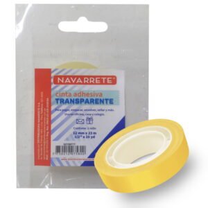 CINTA ADHESIVA DE ESCRITORIO.1.5x25 BOLSA INDV - NAVARRETE