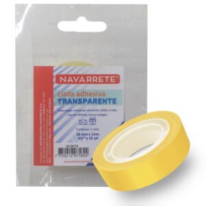 CINTA ADHESIVA DE ESCRITORIO.3.4X25 BOLSA INDV - NAVARRETE