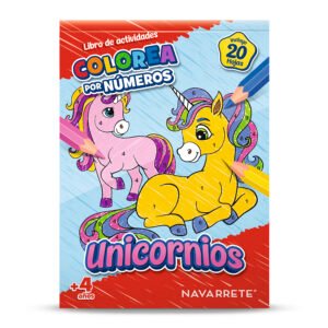 CUENTO COLOREA POR NUMERO 20 HOJAS UNICORNIOS