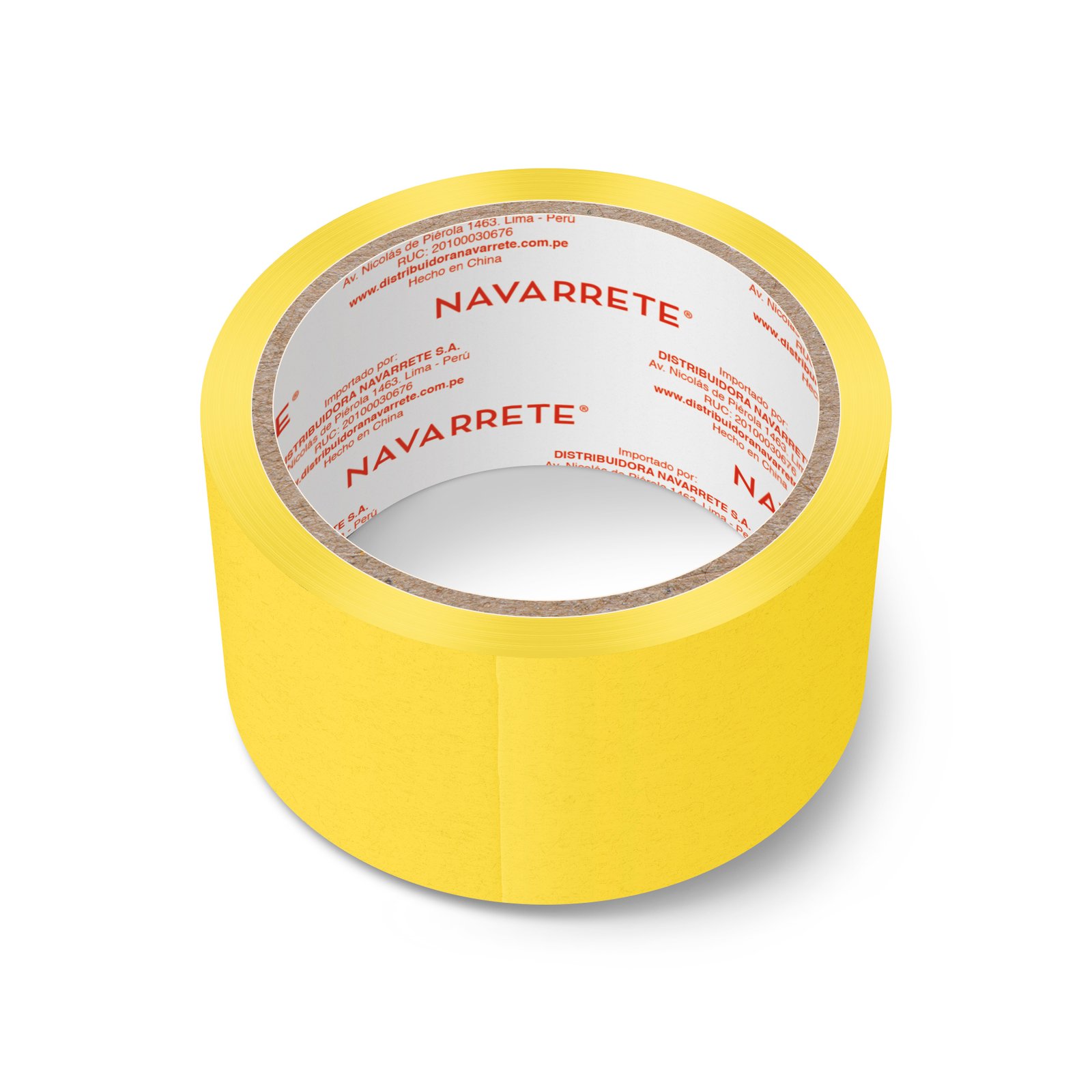 Cinta masking tape amarillo 48mm para delimitación y pintura