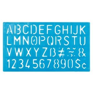 Regla plantilla de letras 11 cm nomógrafo para títulos y señalética