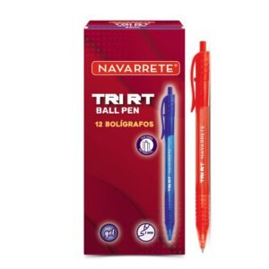 Bolígrafo TRI RT Ball Pen 1.0mm rojo en caja de 12 unidades