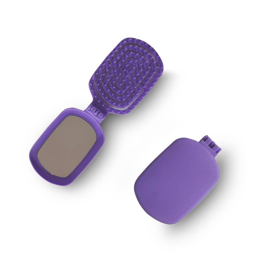 Peine con espejo plegable para cartera en colores surtidos